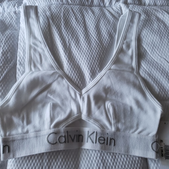 BRAND NEW CALVIN KLEIN UNLINED BRALETTE SIZE S - Picture 3 of 6